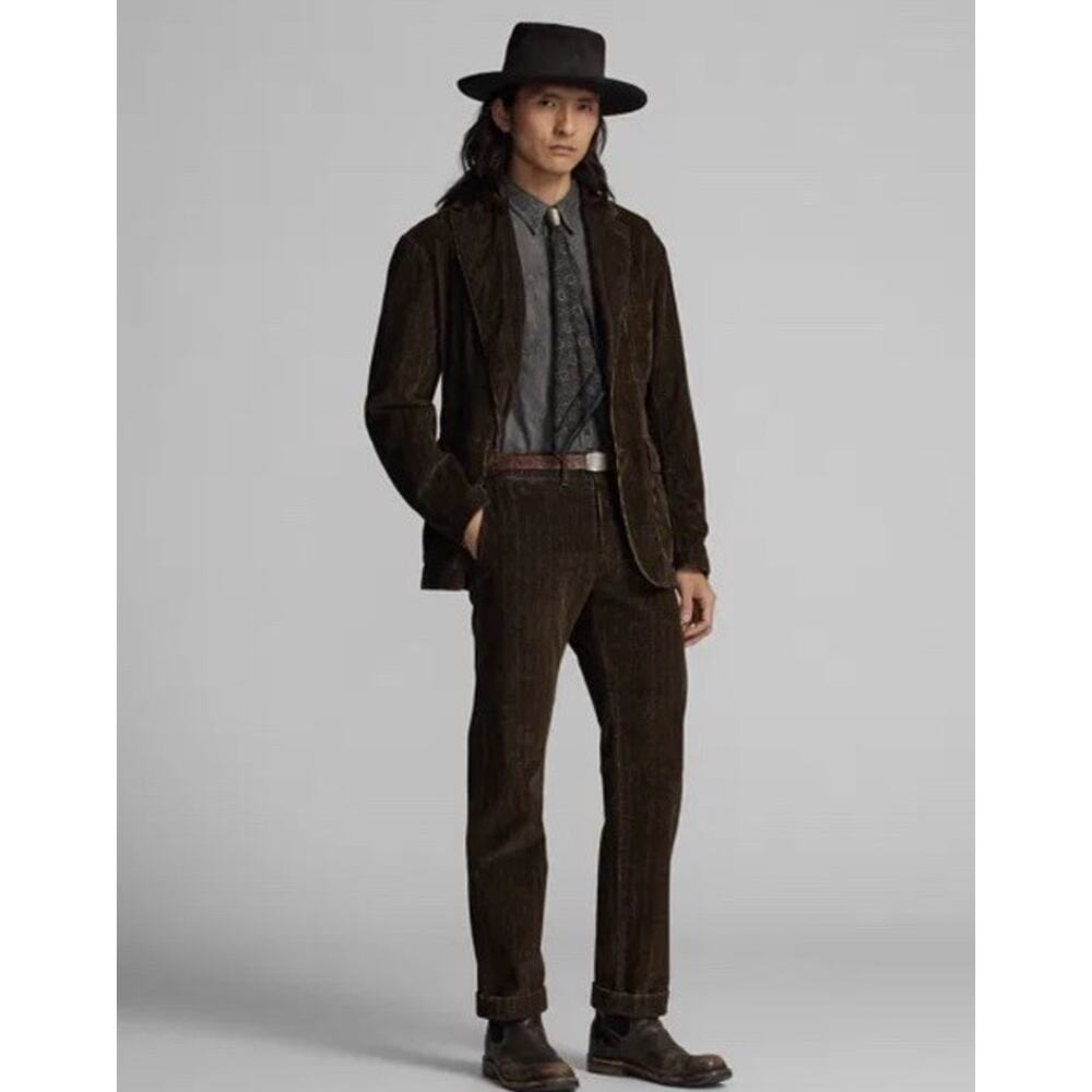 RRL Ralph Lauren Unconstructed Corduroy Sport Coat Jacket Men's Size XXL Brown
